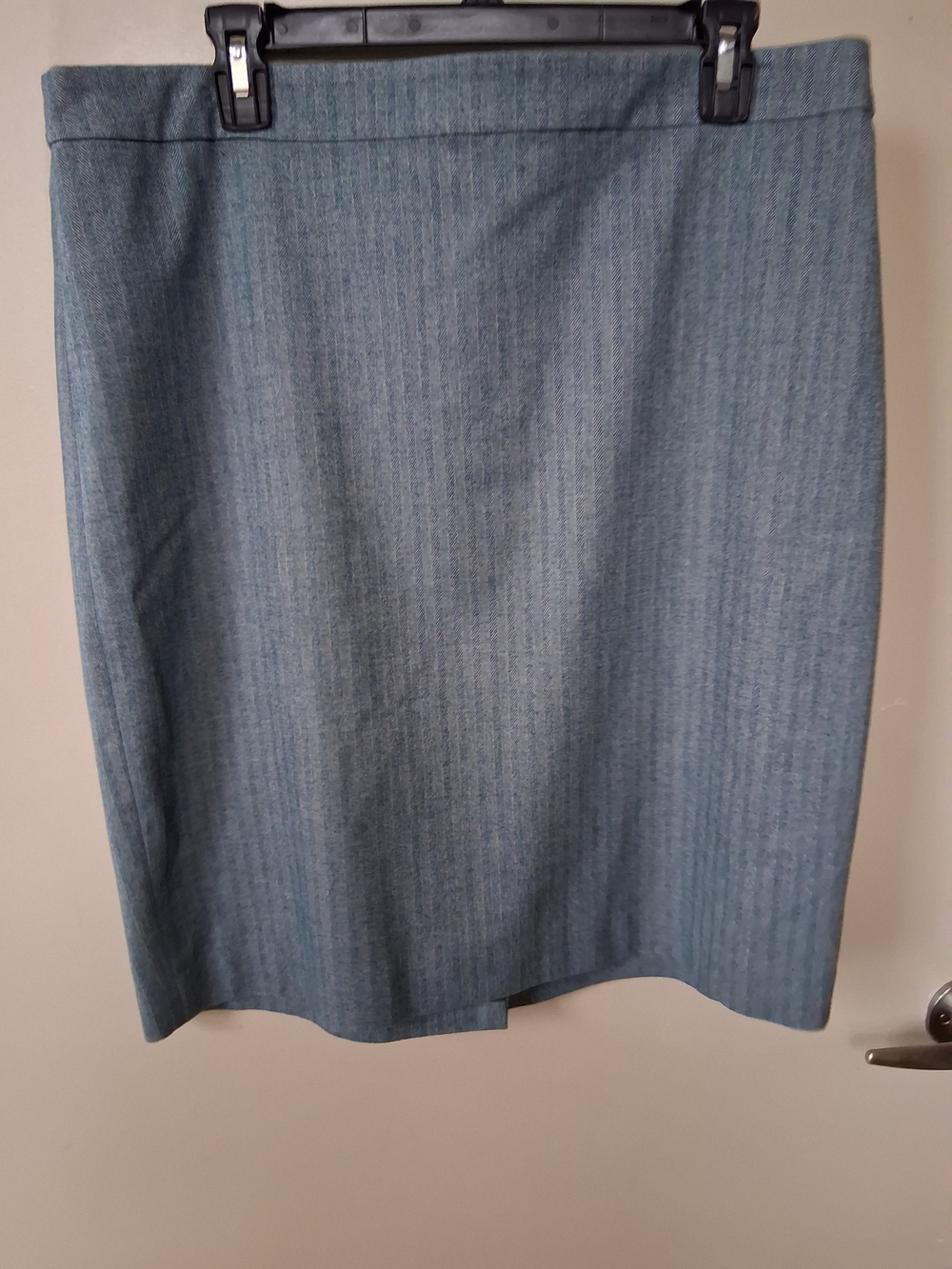 Banana Republic Steel Blue Pinstripe Pencil Skirt